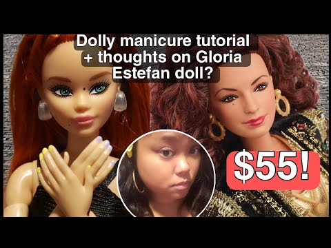 Giving Barbie Dolls Manicure &  Gloria Estefan Barbie News