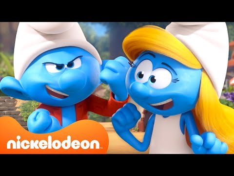 30 MINUTES of the Smurfs' TEAM-UPS! 💪 | Nicktoons