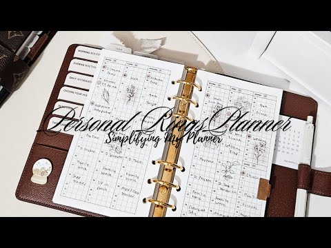 Personal Rings Planner: Simplifying My Planner