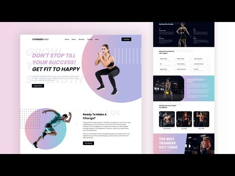 Build Responsive Gym & Fitness Website Using HTML CSS And JavaScript With Source Code