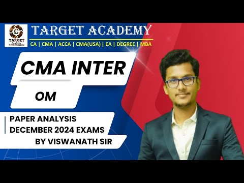 "CMA Inter Om Exam: Paper 9 Full Analysis – Must Watch!" #CMAInter #CMAExams #CMAIndia #exams #cma