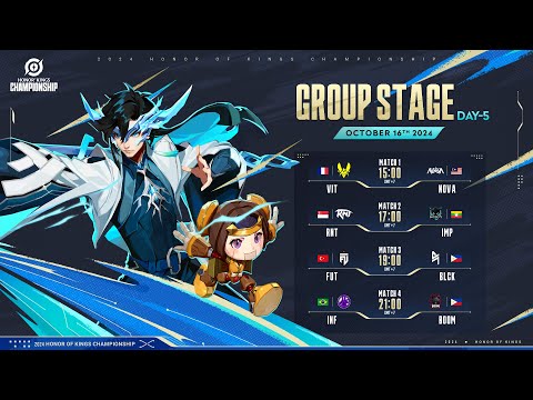 [EN] 2024 Honor of Kings Championship Group Stage Day 5