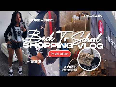 BACK TO SCHOOL CLOTHING SHOPPING + HAUL | pacsun, forever21, pink + more!