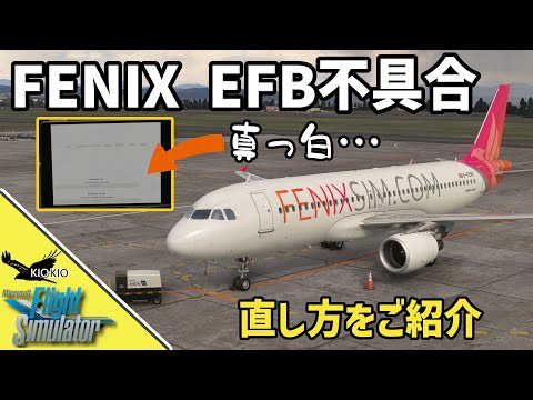 Fenixsim A320 EFB 「Unable to Connect」エラーを直す方法【MSFS 2020 :PC】