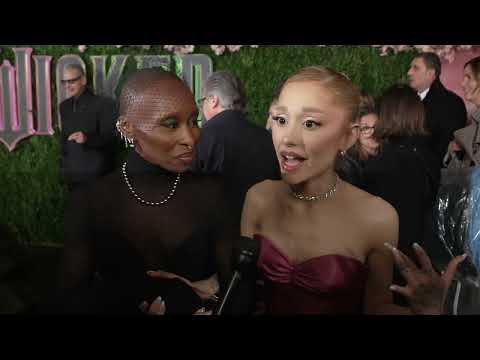 Wicked New York Special Screening - itw Ariana Grande and Cynthia Erivo (Official video)