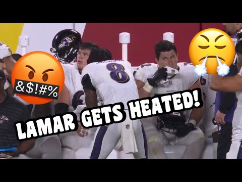 Lamar Jackson *HEATED & YELLS AT TEAMMATES! 🤬😨 Chiefs Vs Ravens 2024 highlights