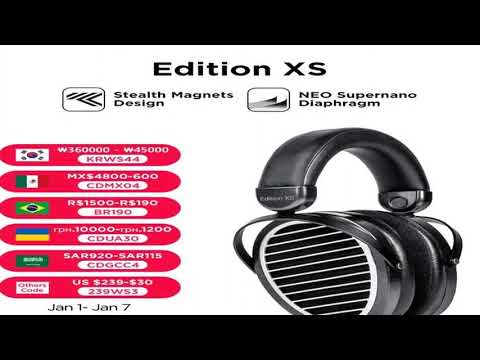 HIFIMAN Edition XS Full-Size Over-Ear Open-Back Planar Magnetic Hi-Fi Headphones with Stea