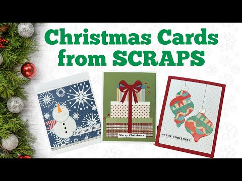 Turn Your Paper Scraps Into Festive Christmas Cards! #christmascardideas2023 #useyourscraps