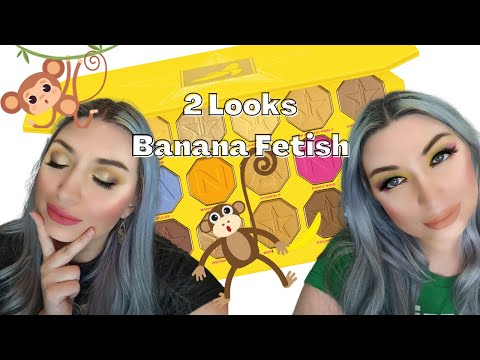 Banana Fetish Palette / 2 Looks 1 Palette / Jeffree Star Cosmetics / Tutorial Yellow Eyeshadow Look