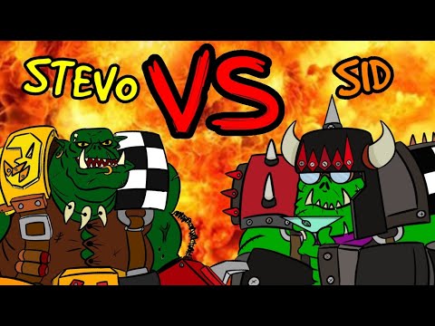 Orks vs Orks 1000 point 40k Battle Report - Da Warboss League 2024 - Round 5 - 6+ Stevo vs Sid