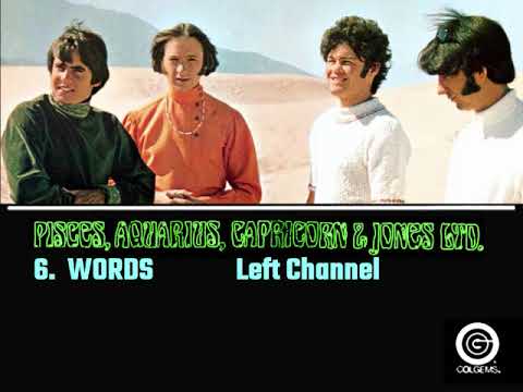 "The Monkees  Words"  Deep Stereo Separation - Isolated L/R Channels