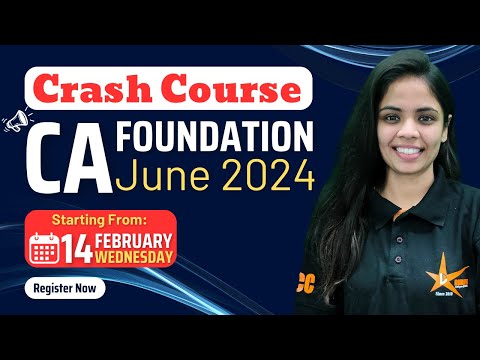 CA Foundation Crash Course June-2024 Attempt || CA Foundation Classes || Dhruv Coaching Classes ||