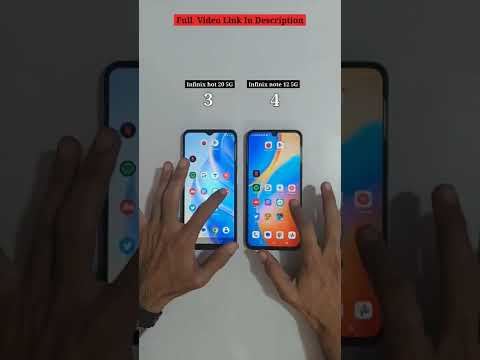 Infinix hot 20 5G vs Infinix Note 12 5G Speed Test #shorts #viral #smartphone #infinix #shortsvideo