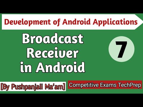 Lec - 1.7 Broadcast Receiver in Android in Hindi