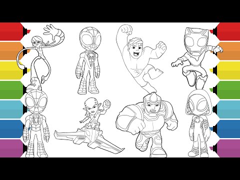 Spidey and His Friends Coloring Pages | Spidey Coloring