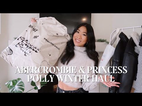 ABERCROMBIE + PRINCESS POLLY WINTER TRY ON HAUL🛍🎄 | What's New in My Wardrobe + Petite Fashion