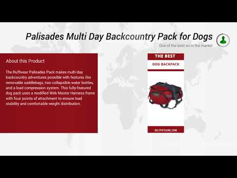 Palisades Multi Day Backcountry Pack for Dogs