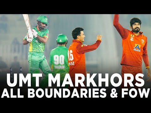 Let's Recap UMT Markhors' All Boundaries & Fall of Wickets | Match 22 | Champions Cup 2024