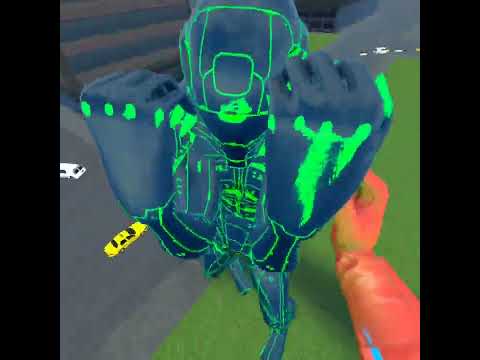 Omni Man vs a Random Cyborg Thing in Vr (project demigod)