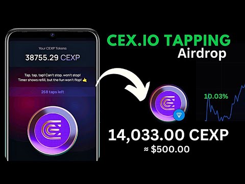 Cex.io Power Tap Airdrop - How To Withdraw CEXP Token To TON Wallet ?