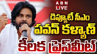 🔴LIVE : DY CM Pawan Kalyan Press Meet | ABN Telugu