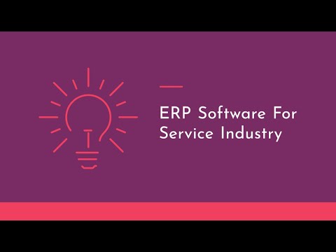 ERP Software For Service Industry