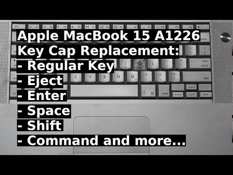 How to Repair KeyCap Key Apple MacBook 15 A1226 A1260 2007 Regular Return Command Shift Enter Cap