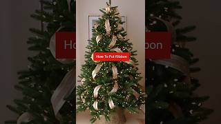 🎀How To Decorate a Christmas Tree With Ribbon Like a Pro!🙌🏼