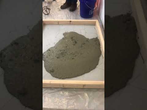 Lightweight concrete underlayment fixing a damaged sub floor