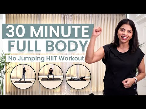 30-Minute No-Jump HIIT Workout (At Home, No Equipment, No Repeats)