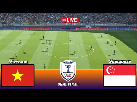 LIVE 🔴 Vietnam vs Singapore || ASEAN Championship 2024 Semi Final || Full Match || Pes 21