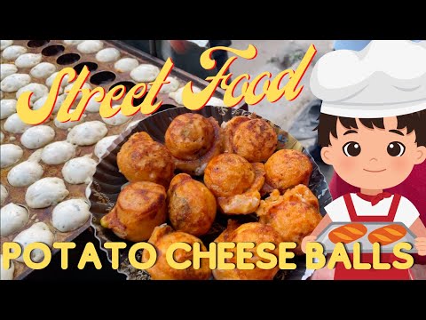 SUPER TASTY potato cheese balls - Street Food India