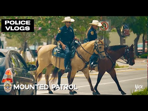 POLICE VLOGS: Mounted Patrol Davie Police Department