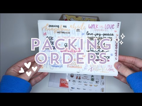 Pack Black Friday Orders With Me! (Part 2) | Sticker and Stationery Shop