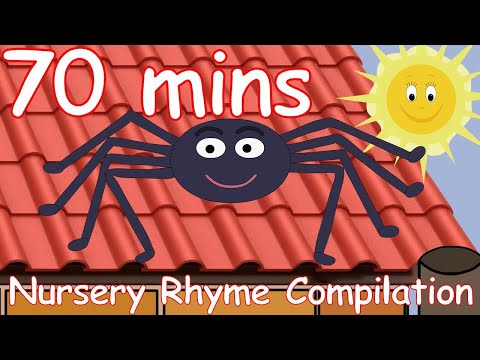 Incy Wincy Spider! And lots more Nursery Rhymes! 70 minutes!