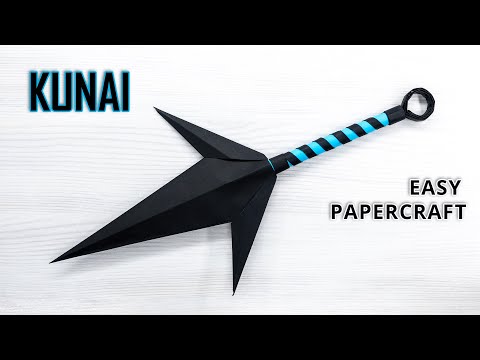 Make Your Own Combat Kunai with Origami Instructions