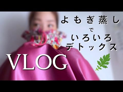 【vlog】よもぎ蒸しで心も身体もデトックスしてきた休日🌿30代OL妻が色々語ってます💭アラサー｜温活｜妊活｜セルフジェルネイル｜仕事｜ヨガ