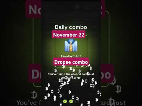 Dropee daily combo today | dropee daily combtod22 November | Daily Combo Dropee | Dropee 22 November