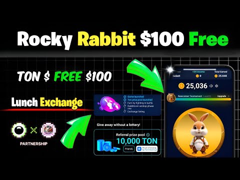 Rocky Rabbit Airdrop Ton coin withdrawal live | Rocky Rabbit - Listing TEG Withdrawal proof