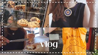 Japan VLOG | Make a necklace and café in Osaka | breakfast in Kitahama, Japan, firework festival