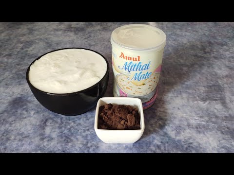 3 ingredients Chocolate ice cream recipe using mixer || With homemade fresh cream