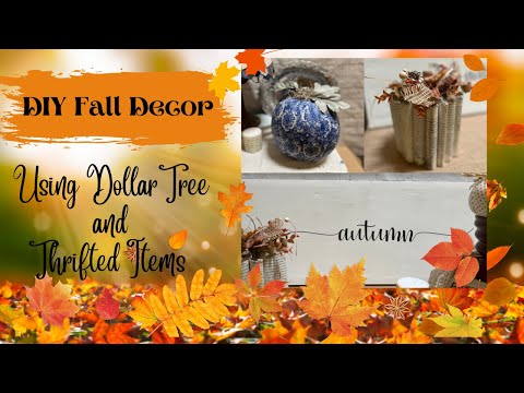 EASYFall Decor made from Dollar Tree and Thrift Store Items: I Fall DIY's