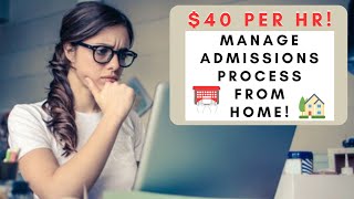 $40 PER HOUR! ENROLL CLIENTS FROM HOME | REMOTE WORK FROM HOME JOBS 2025