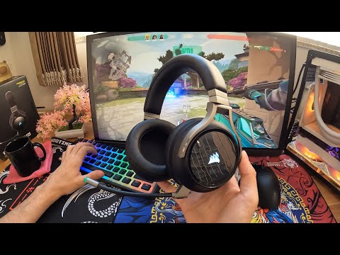 Que Headset Bonito e com Muita Qualidade - Corsair Virtuoso RGB Wireless