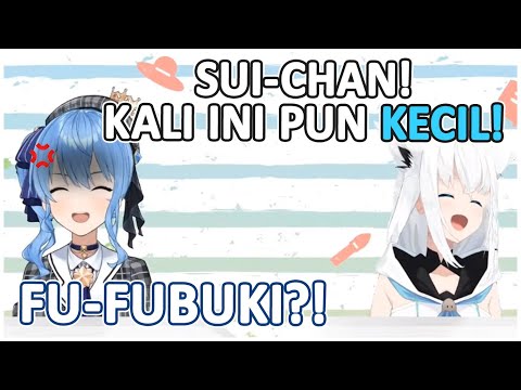 FUBUKI Tak Takut Teriak "KECIL" Didepan SUISEI, Dan Lucunya Tingkah Hoshiyomi | (Hololive Clips)