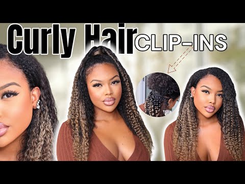 GET LONGER & FULLER HAIR IN MINUTES | KINKY CURLY CLIP INS FOR 3a/3b HAIR- Curlsqueen