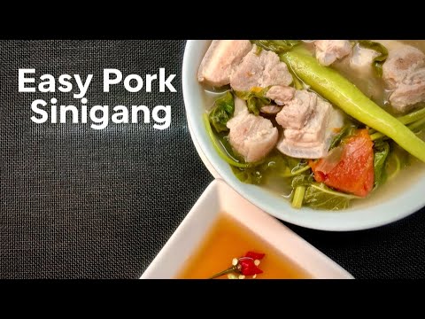 Easy Pork Sinigang Soup #porksinigang