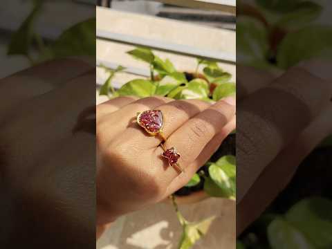 টকটকে লাল গোলাপের পাপড়ি preservation in ring 💍♥️ #resinring #minivlogs #yoursuchana #viralreels