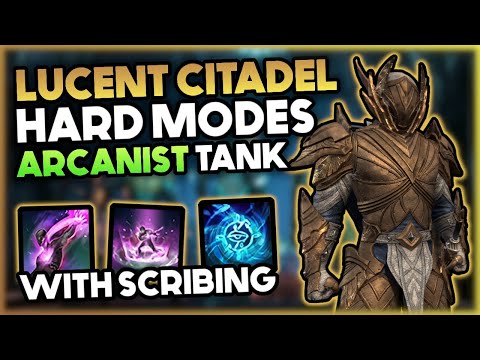 Lucent Citadel Hard Modes - Arcanist Tank with Scribing skills | Elder Scrolls Online - Gold Road