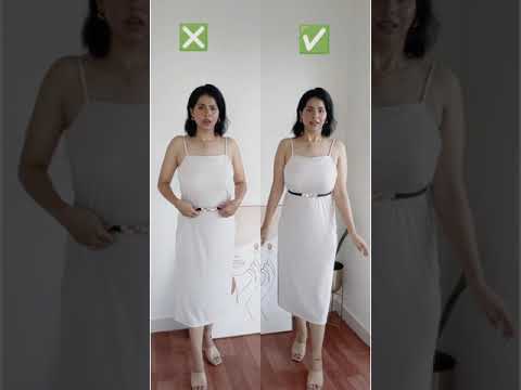 Where to wear belt with Dresses #shorts #stylingtips #hacks #styletips #reelsinstagram #howtostyle